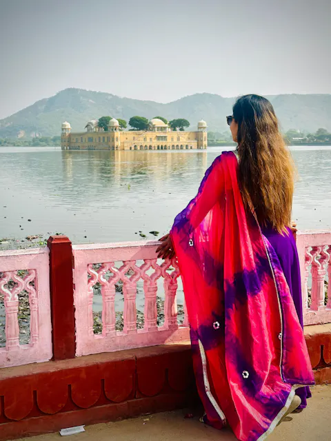 Majestic Mirror Purple Georgette Suit Set