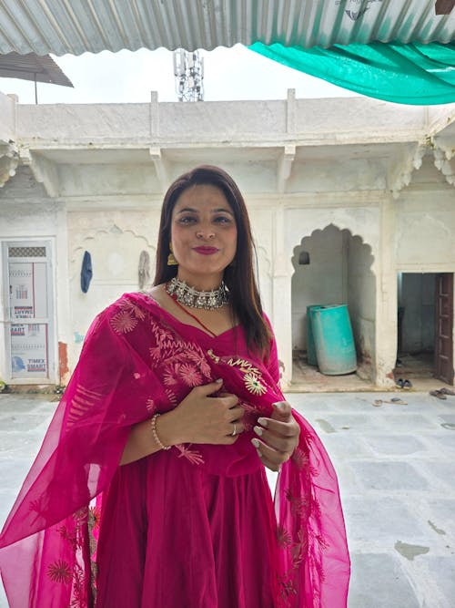 Sparkling Purple Gotapatti Suit Set