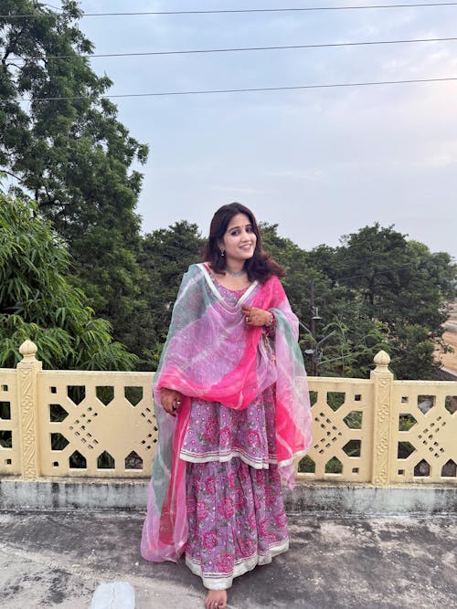 Candra Chanderi Sharara Set