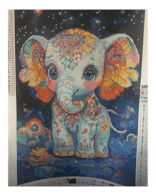Starry Sky Elephant Diamond Painting