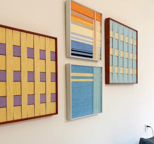 love at sunset — Fiber Art