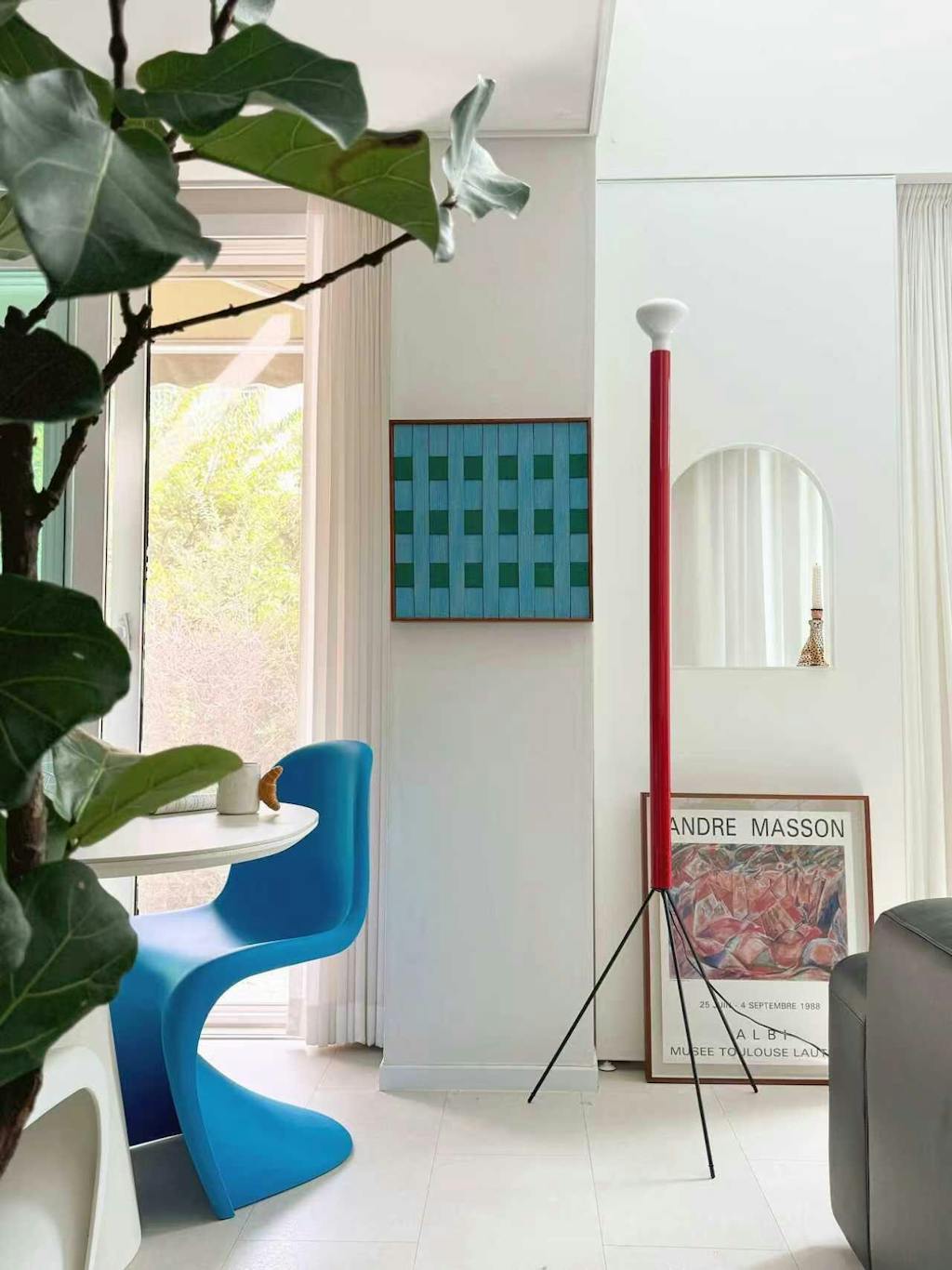 "Seine Riverbank" — Textured Fiber Wall Art