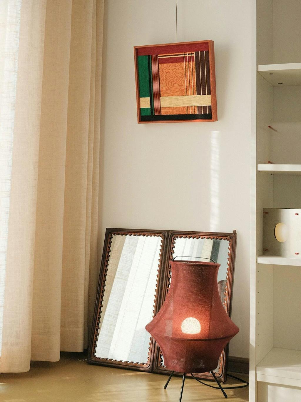 "Christmas Melody" — Textured Fiber Wall Art