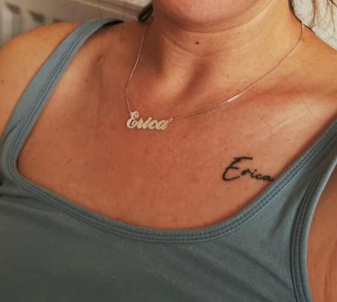 Personalised Name Necklace – Gold Bar Name Necklace UK