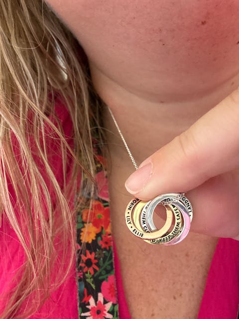 Russian Ring Family Necklace for Mum