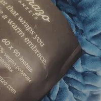 The Abrazo Plush Blanket - Sapphire