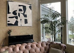 “Black - White Abstract Forms” Abstract Acrylic Painting CT0132