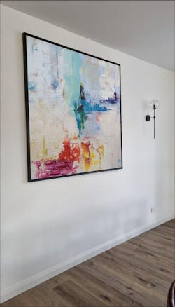 “Pastel Chaos” – Abstract Expressionist Acrylic Painting CT1737