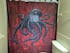 Gothic Shower Curtain, Gothic Bathroom Decor, Octopus - Bloody Red & Black
