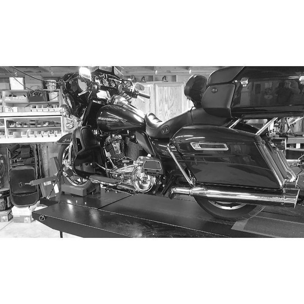 Black Widow ProLift Extra-Wide Pneumatic Motorcycle Lift Table - 1,500 lb. Capacity