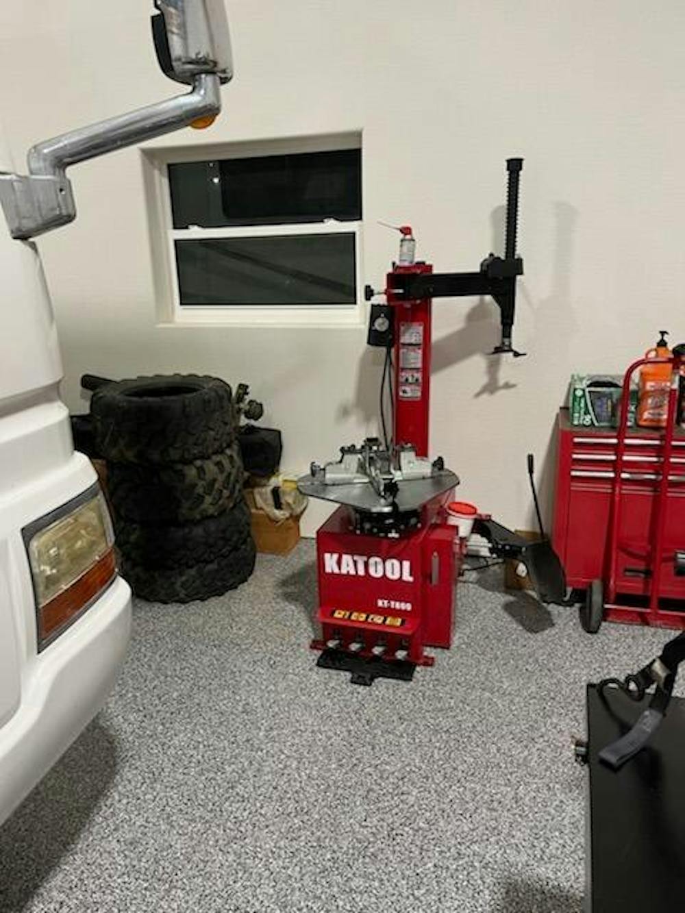 KATOOL KT-T800 Wheel Clamp Tire Changer Machine Professional Grade with 2.0HP Motor