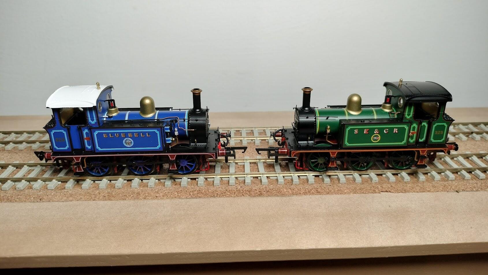 SECR P Class 0-6-0T 323 'Bluebell' in Bluebell Railway lined