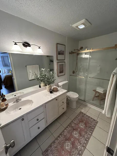 Verta Series 54" x 76" Double Sliding Frameless Shower Door with 10mm Tempered Glass - Brushed Gold