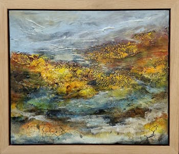 Deep Edge Oak Floating Frame & Box Board Canvas (40mm)