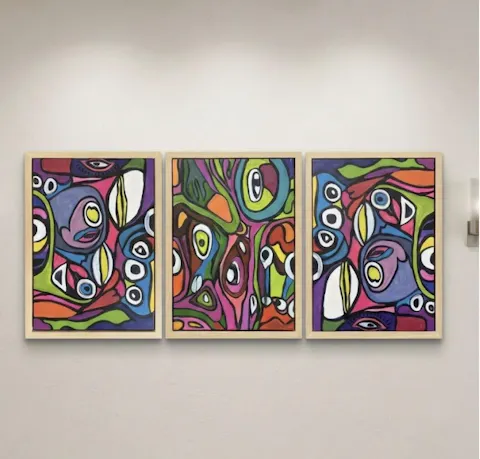 Deep Edge Oak Floating Frame & Box Board Canvas (40mm)