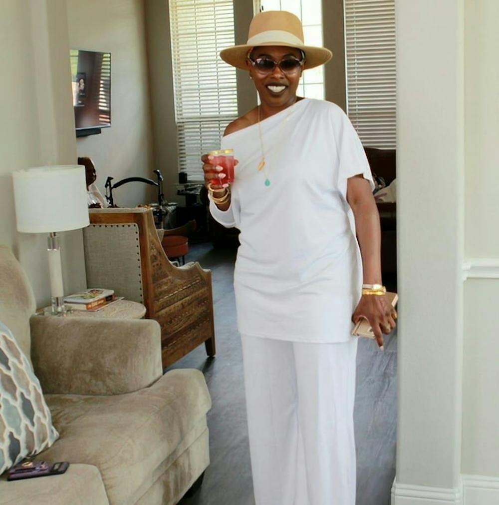 Oblique Neck Solid Top & Pants Set