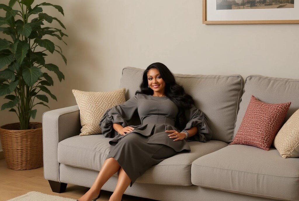 Chic Solid Round Neck Runched Dress