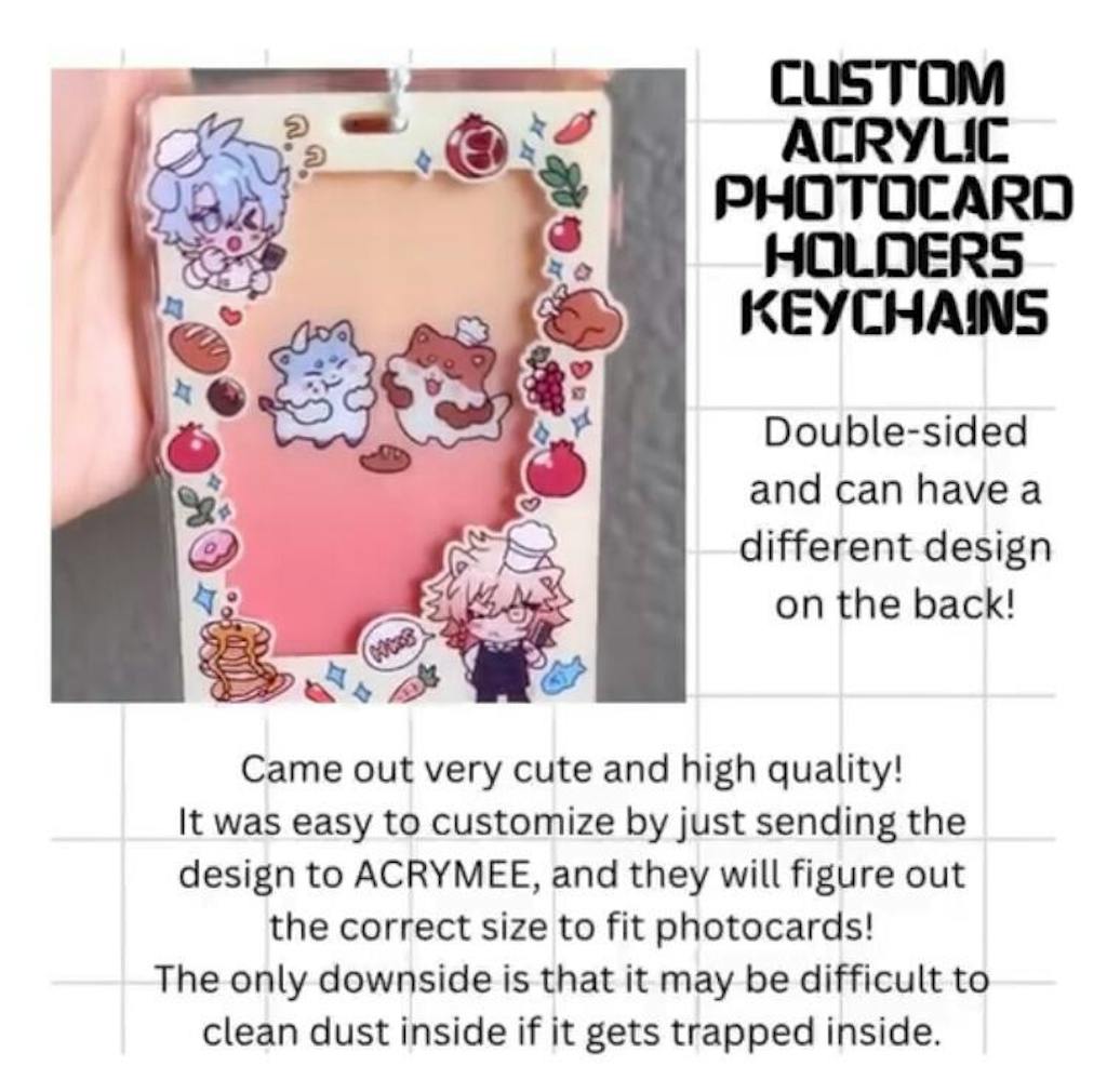 Custom Acrylic Photocard Holders Keychains