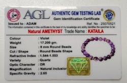 Stress Relief Amethyst Natural Stone Bracelet