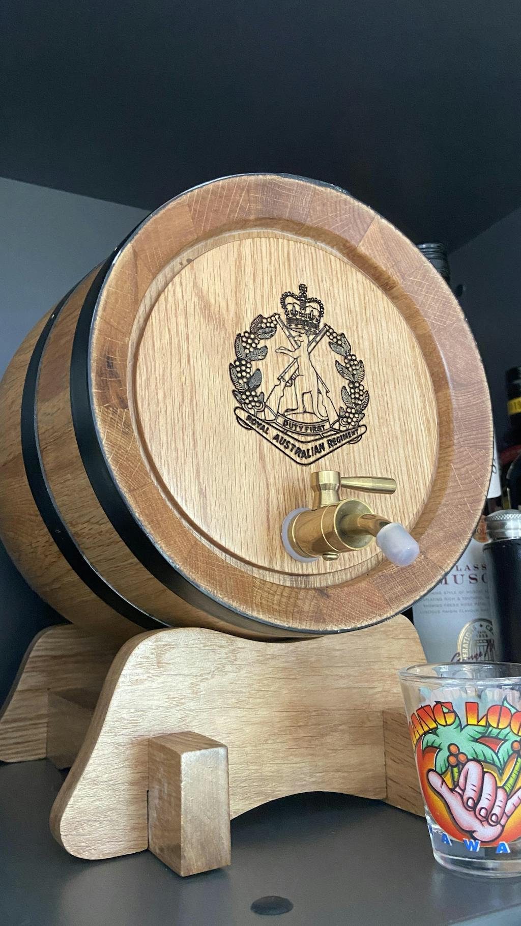 Custom Oak Barrel Engraving Adelaide Wine Barrels