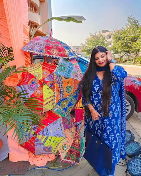 White Chikankari-3 Piece Set With Kurta Pant And Dupatta