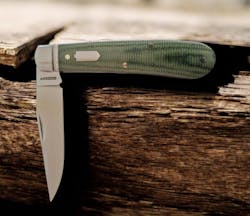Buffalo River Jack Green Micarta Slipjoint - RCT030-DGM