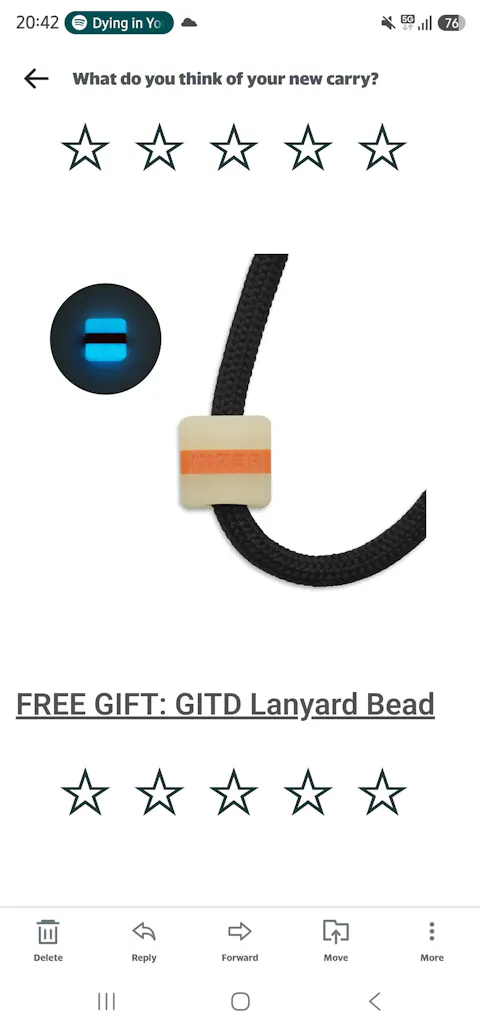 FREE GIFT: GITD Lanyard Bead
