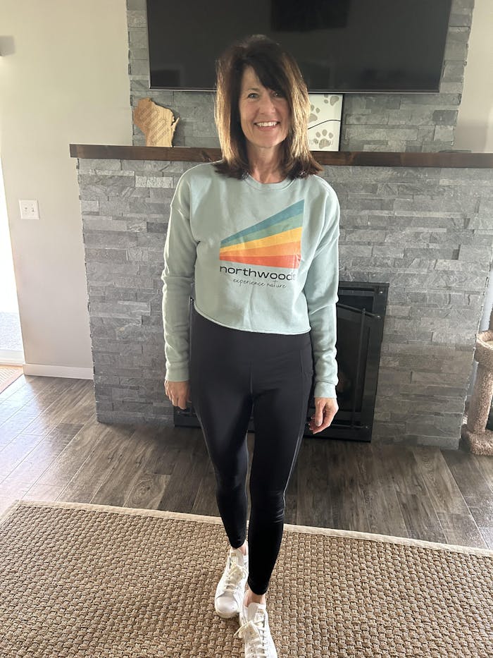 Northwoods Experience Nature Women's Crop Sweatshirt