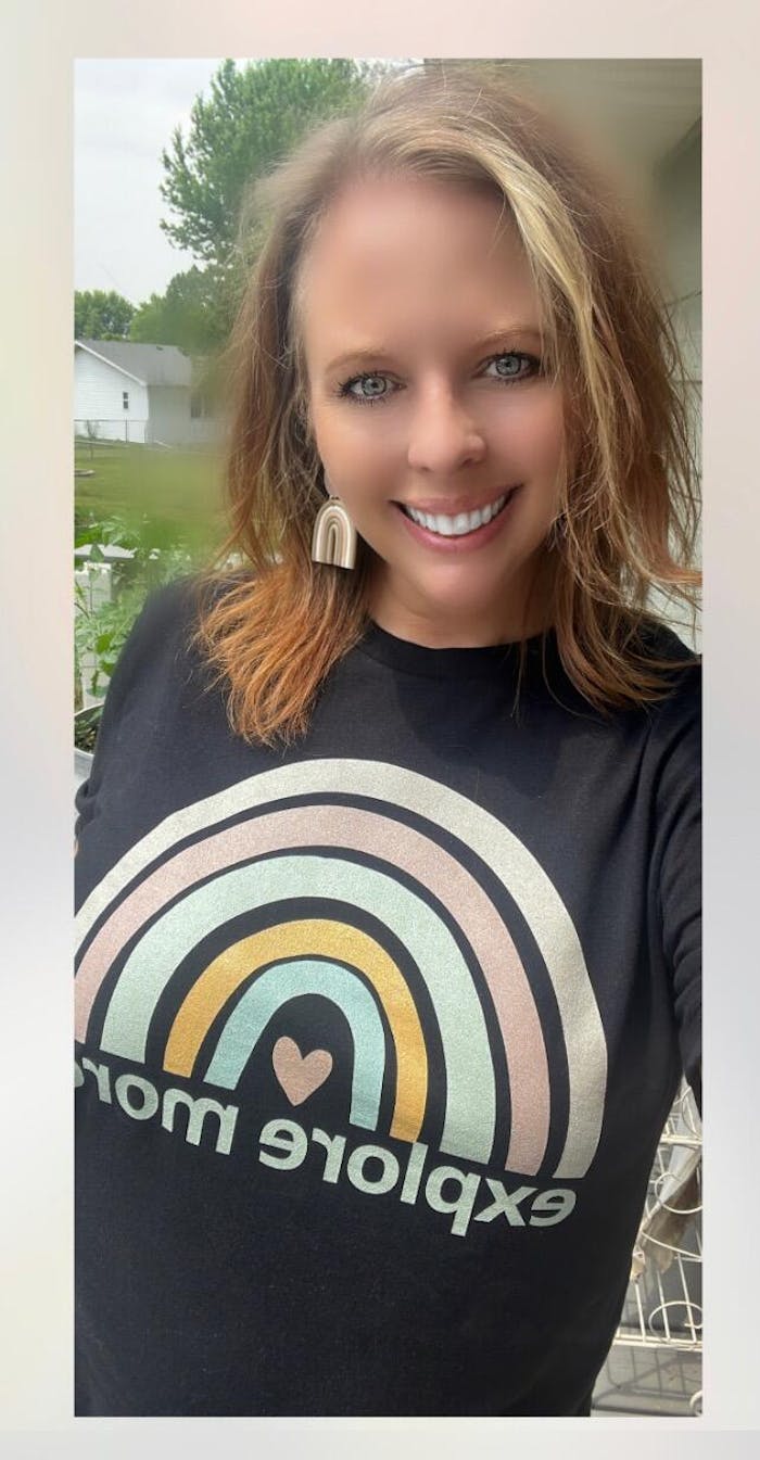 Explore More Rainbow Graphic T-Shirt
