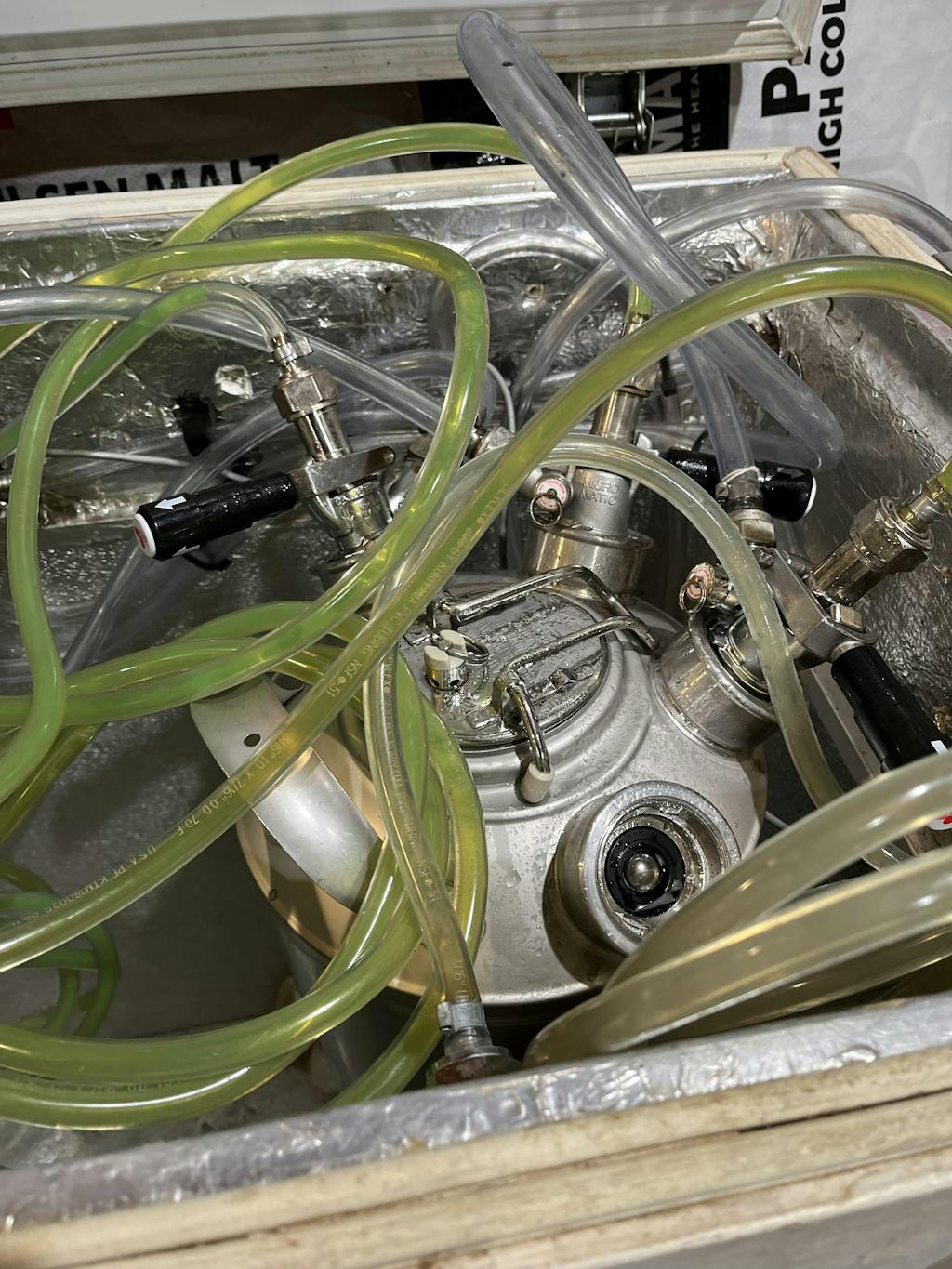 19 L Cleaning Keg with Dual Sankey D Couplers