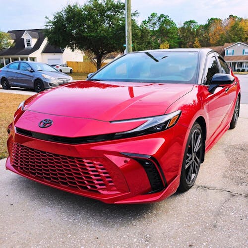 Side Mirror Pin-stripe Chrome Delete Pre-cut Overlay compatible with 2025+ Toyota Camry