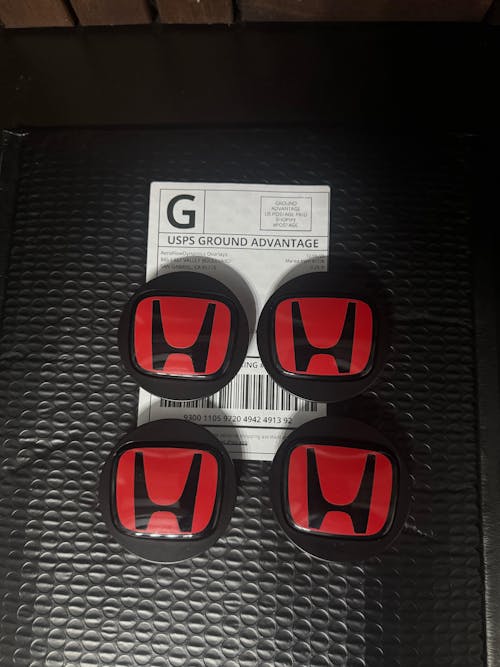 AFD Overlays Wheel Cap Pre-cut Emblem Badge Overlay compatible with 2023+ Honda Civic Type-R FL5