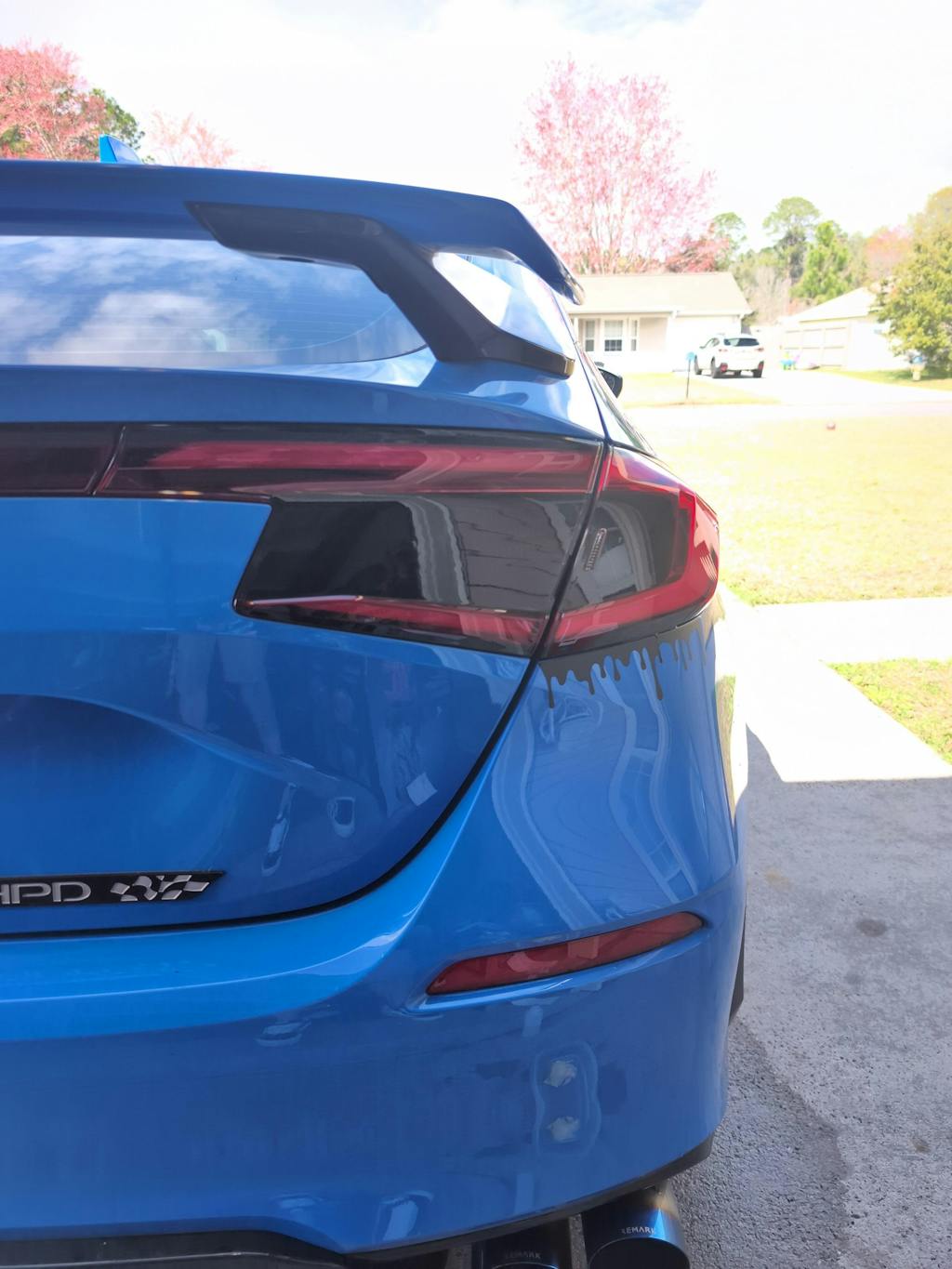 2022+ Honda Civic Hatchback / Honda Type-R Tail Light Reverse / Turn Signal Pre-cut Overlay