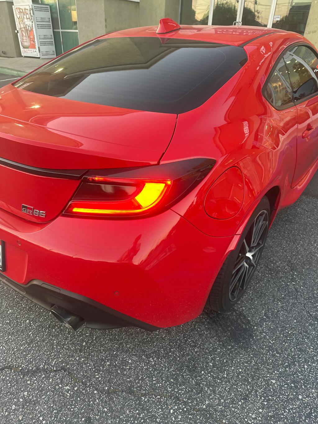 2022+ Toyota GR86 Smoked Tail Light Side Marker Pre-Cut Overlay Smoked