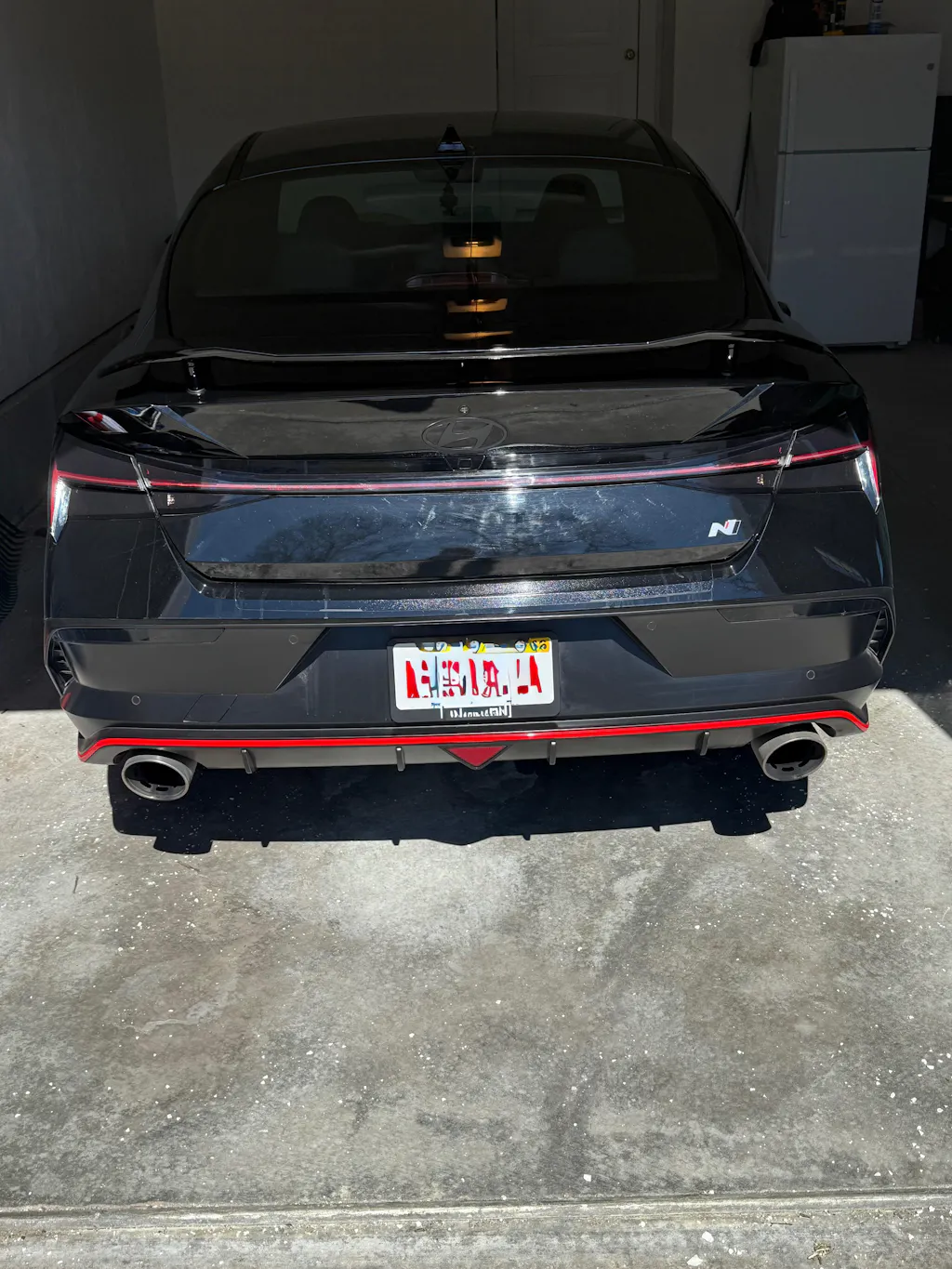 Rear Bumper Reflector Pre-cut Overlay for Elantra N-line and N 2024+