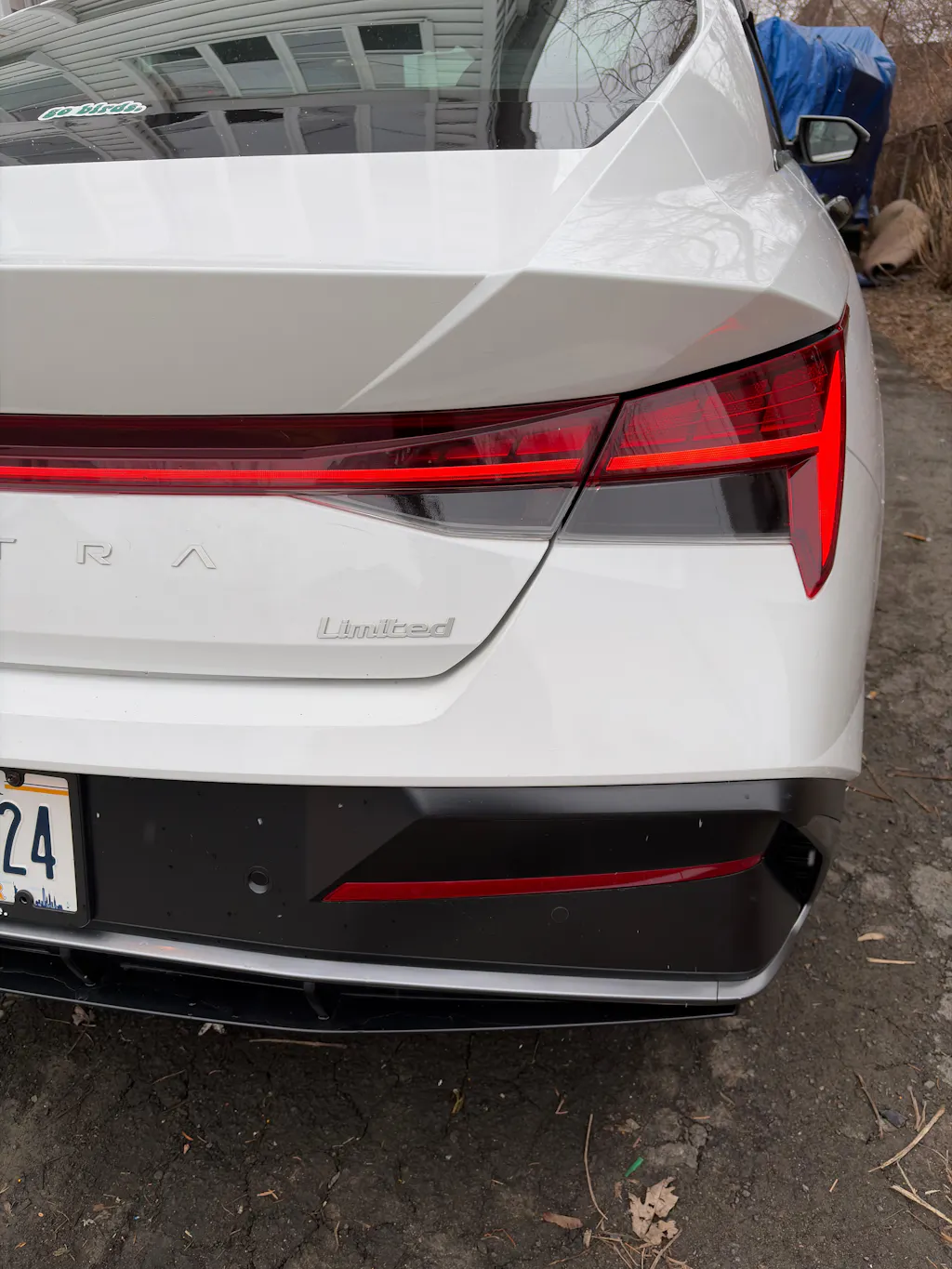 Smoked Tail Light Turn-Reverse Pre-Cut Overlay for 2021+ Elantra N