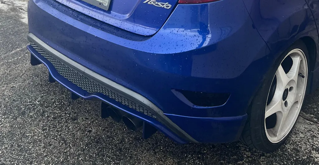 Ford Fiesta Rear Bumper Reflector Overlay