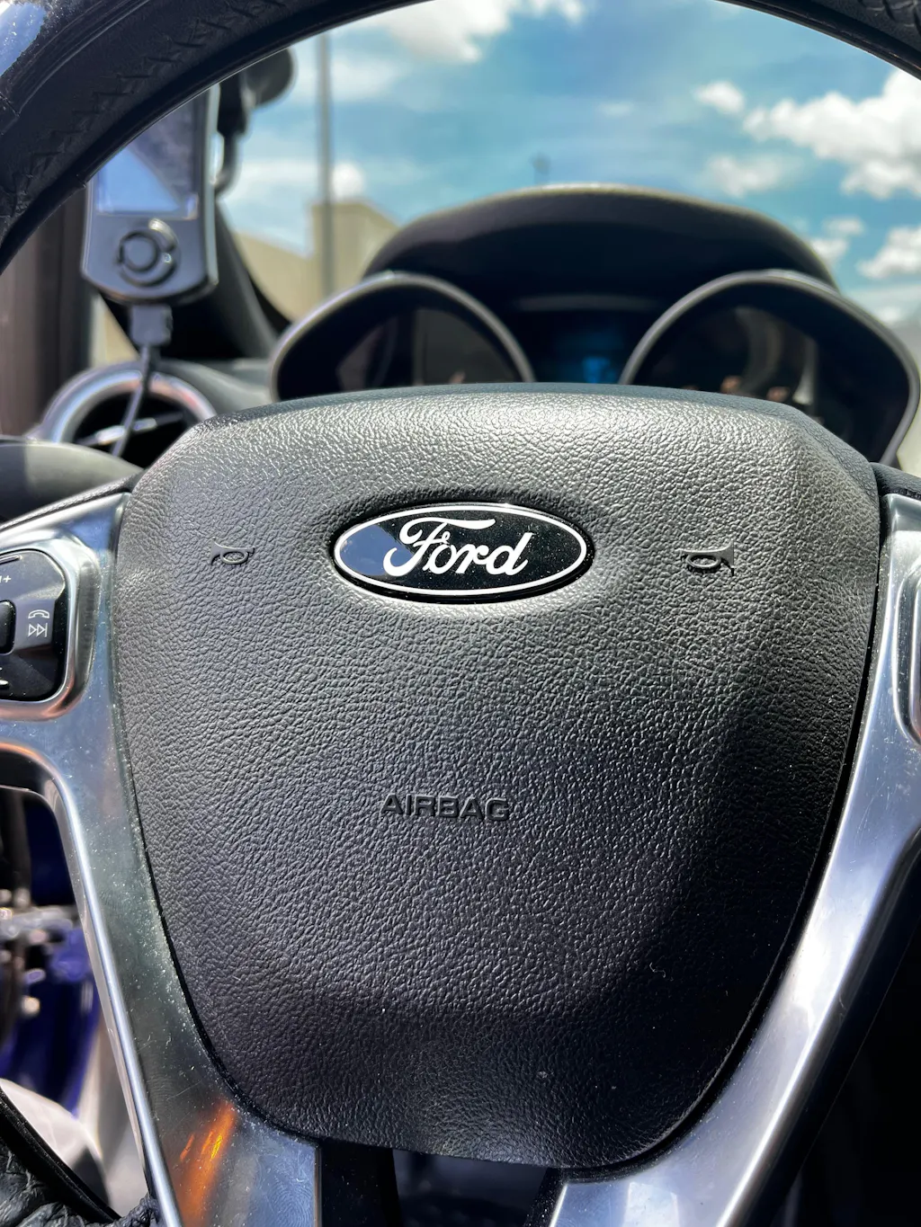 Ford Fiesta Steering Wheel Emblem Overlay