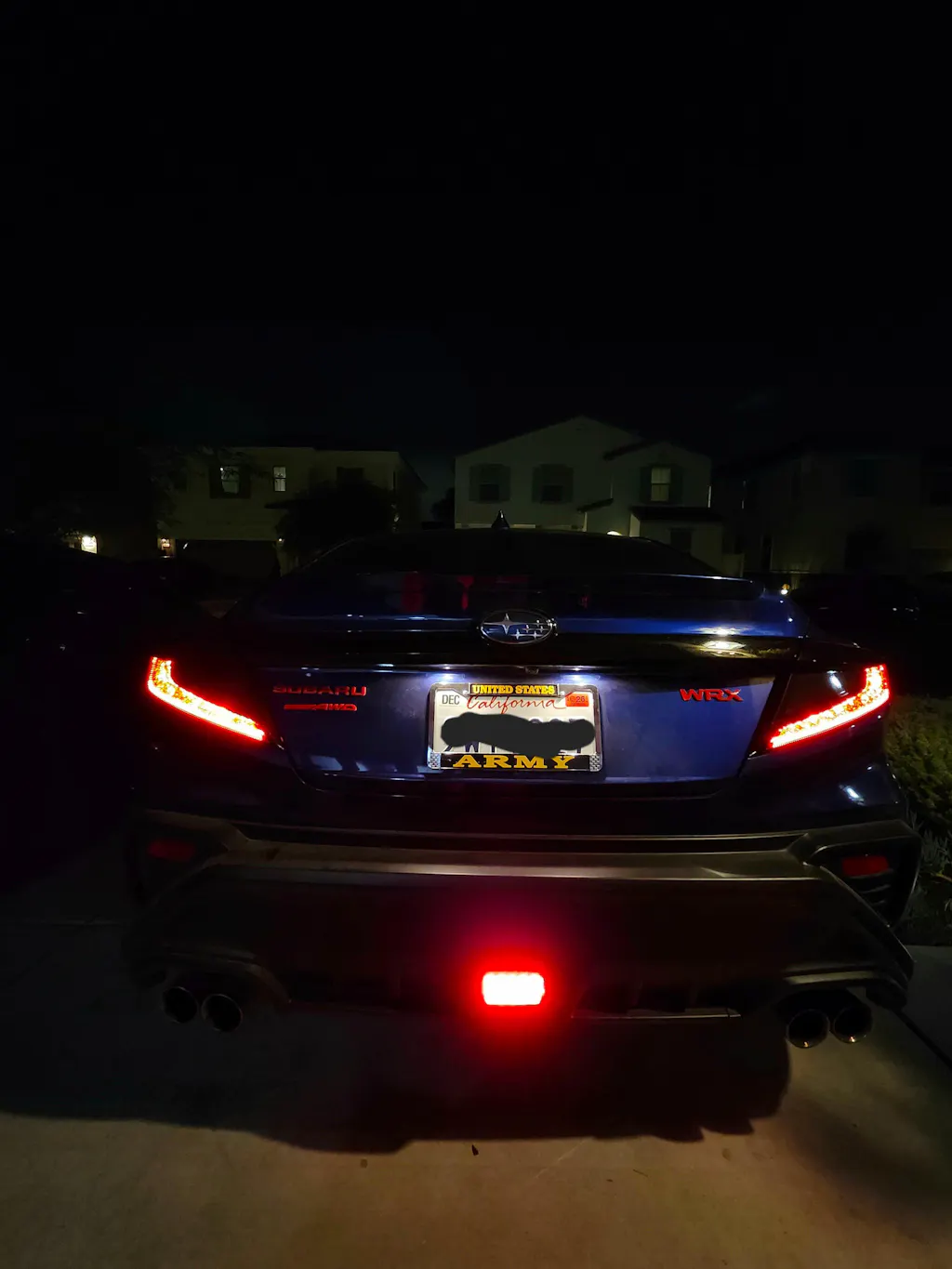 2022+ Subaru WRX Black Out Top Outer Tail Light Brake Light Pre-Cut Overlay