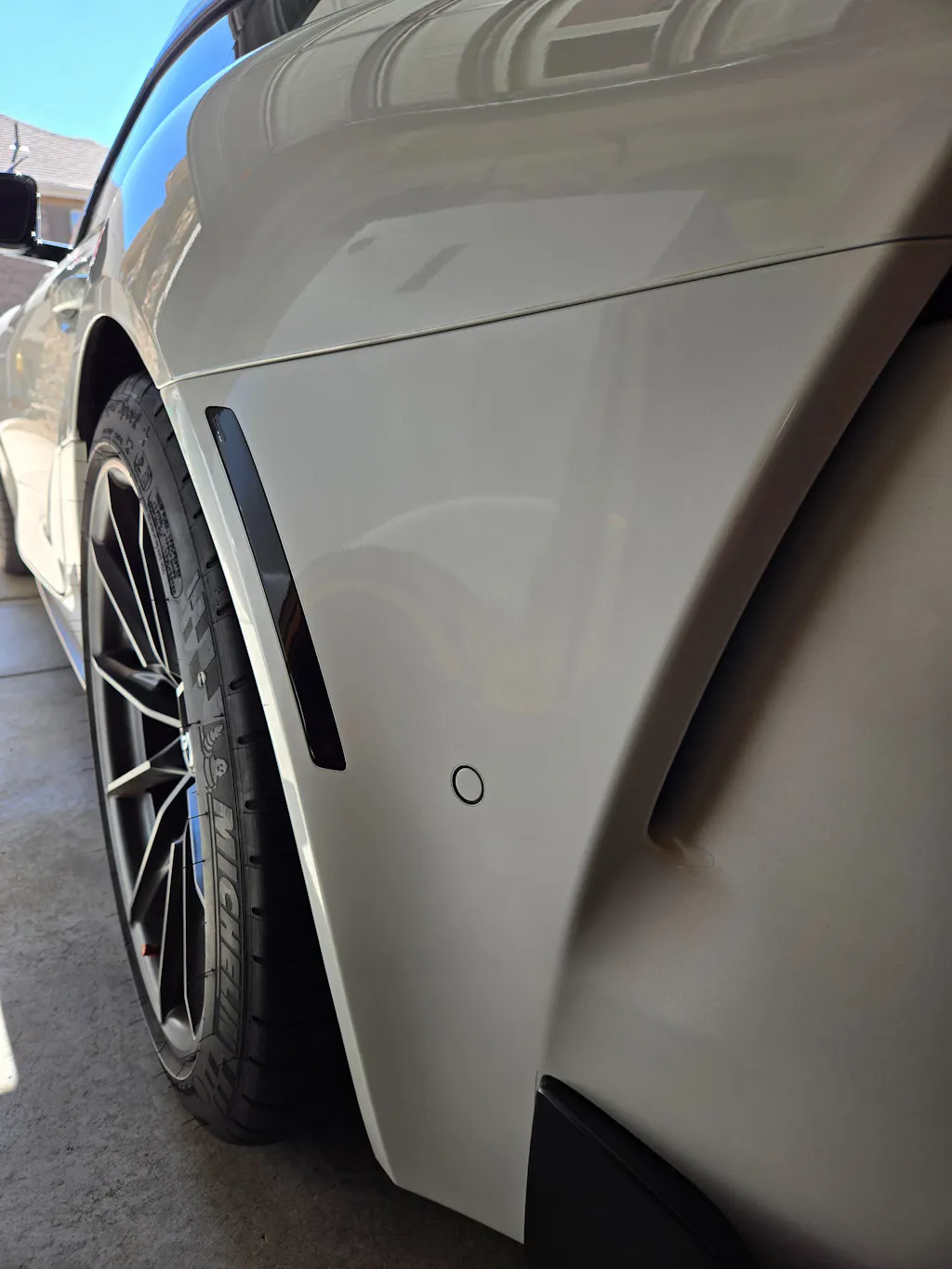 Toyota Supra GR Front Bumper Reflector Tint Pre-Cut Overlay Smoked Black Out