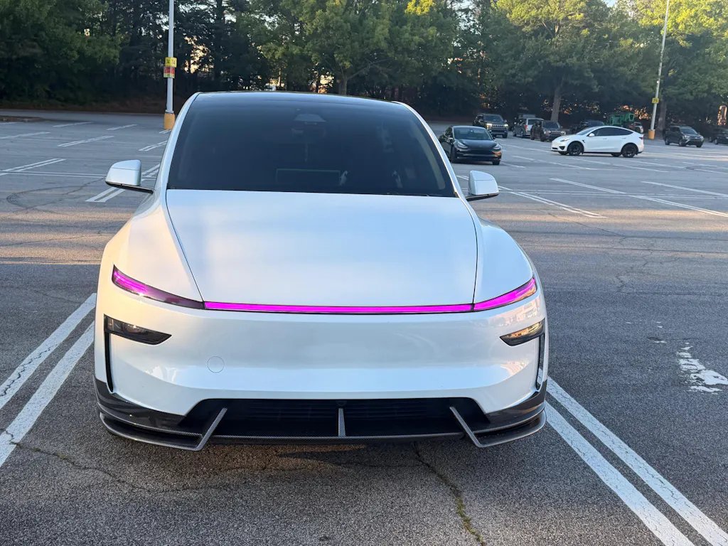 Headlight DRL Daytime Running Lights Pre-cut Overlay Tint Compatible With 2025+ Tesla Model Y