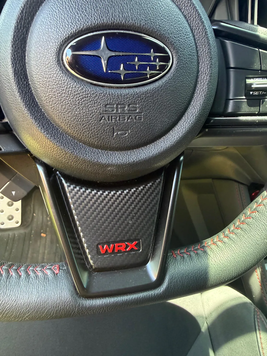 AFDOverlays Steering Wheel Bottom Logo Pre-cut Overlay for 2022+ WRX