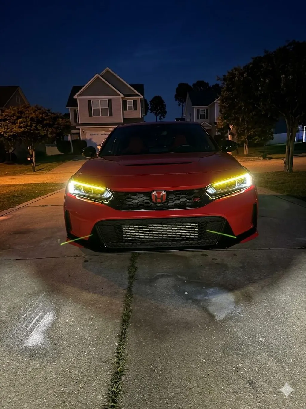 DRL Daytime Running Light and Amber Delete Pre-cut Overlay Tint V1 for 2022+ Honda Civic