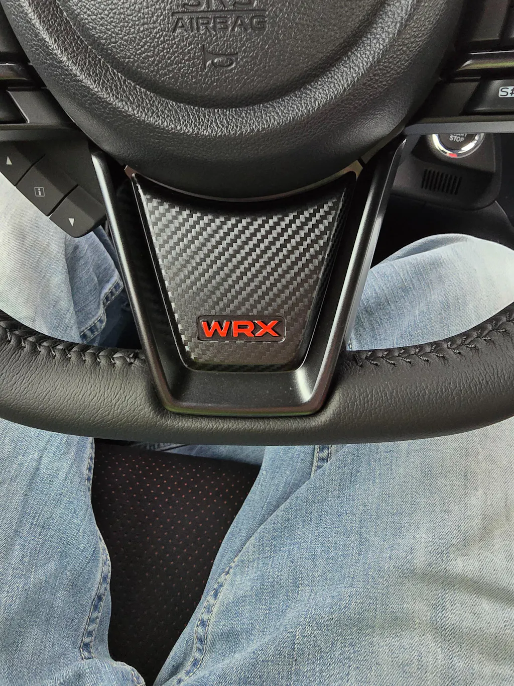 AFDOverlays Steering Wheel Bottom Logo Pre-cut Overlay for 2022+ WRX