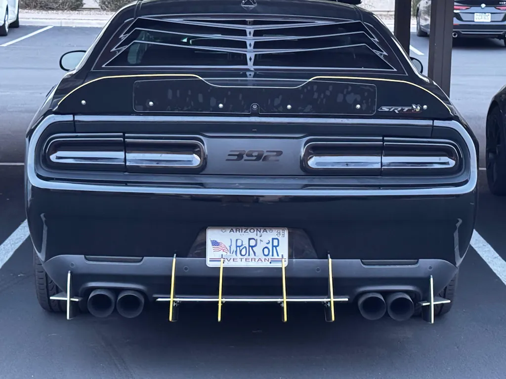 Dodge Challenger Front Bumper Side Reflector Overlays