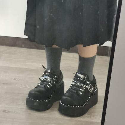 Dark Grunge Aesthetic Creeper Shoes - Aesthetic Clothes Shop