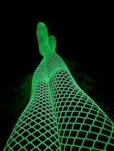 Glow in the Dark Fishnet Stockings - Aesthetic Clothes Shop