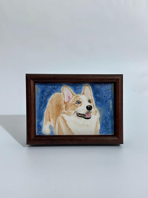 Aevumpet Custom Ceramic Pet Portrait – Personalized Handcrafted Pet Photo Painting Memorial Gift