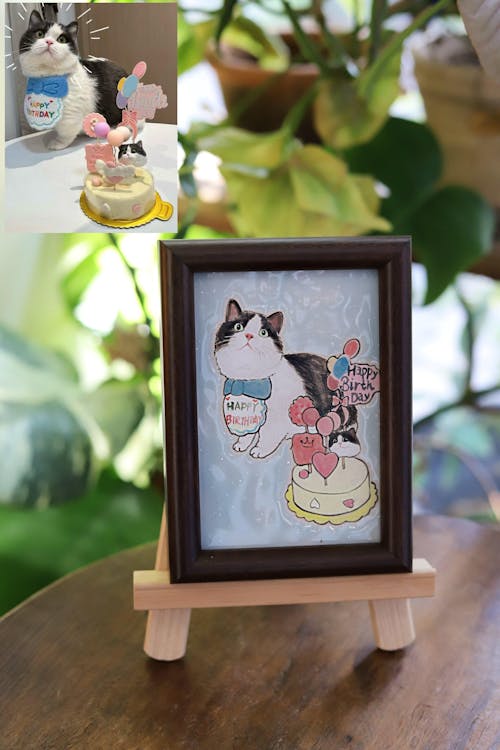 Aevumpet Custom Ceramic Pet Portrait – Personalized Handcrafted Pet Photo Painting Memorial Gift
