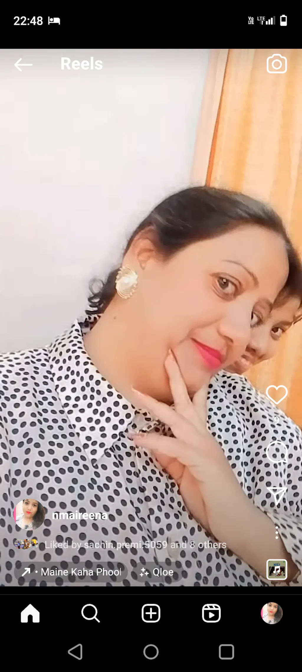 Gold Plated Elegant Irregular Shaped Spiral Eye Pearl Stud Earrings